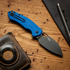 GiantMouse ACE Biblio XL G10 összecsukható kés, kék