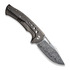 We Knife Swiftfin Damasteel, Tiger Stripe Flamed Ti WE23051-DS1