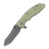 Hinderer - XM-18 3.5 S45VN Skinner Tri-Way Working Finish Tlc Green G10