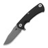 Hinderer Project X S45VN Clip Point Tri-Way Working Finish Black G10 összecsukható kés