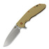 Briceag Hinderer XM-24 4.0 S45VN Slicer Hollow Tri-Way Stonewash Bronze, Coyote G10