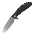 Briceag Hinderer XM-24 4.0 S45VN Slicer Hollow Tri-Way Double Anodized, Black Micarta