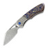 Olamic Cutlery - WhipperSnapper BL Damasteel Sheepsfoot, Jeweled Ti