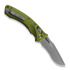 Microtech Amphibian Apocalyptic Partial Serrated, Fluted OD Green 137RL-11APFLOD