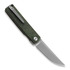 Reate Bushido 折り畳みナイフ, green dark matter fat carbon