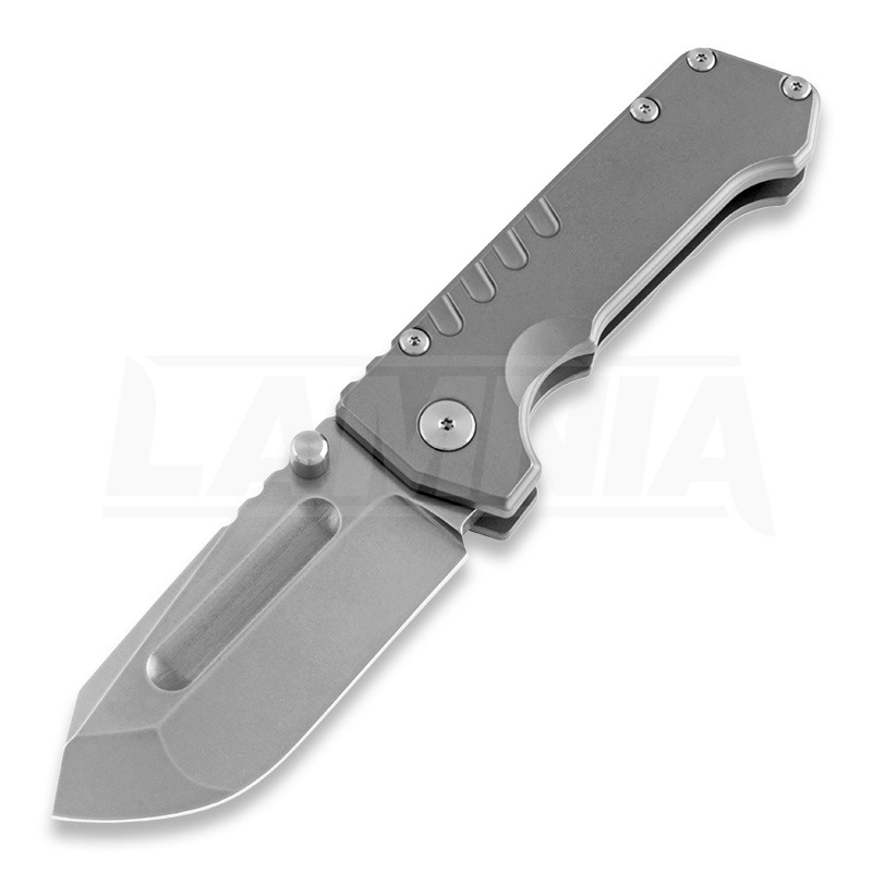 PMP Alpha Beast Bronze Titanium Handle Pocket Knife Magnacut Plain Edge  Steel (Made by FOX)