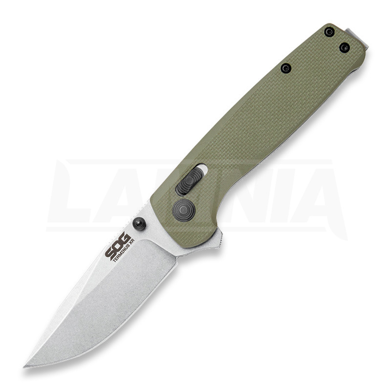 SOG Terminus XR G10 折り畳みナイフ, 緑 TM1022-BX | Lamnia